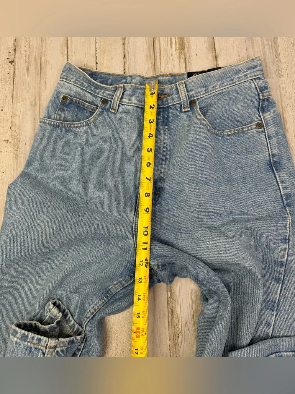 Eddie Bauer Womens Blue Jeans 10 Straight Leg Classic High Rise